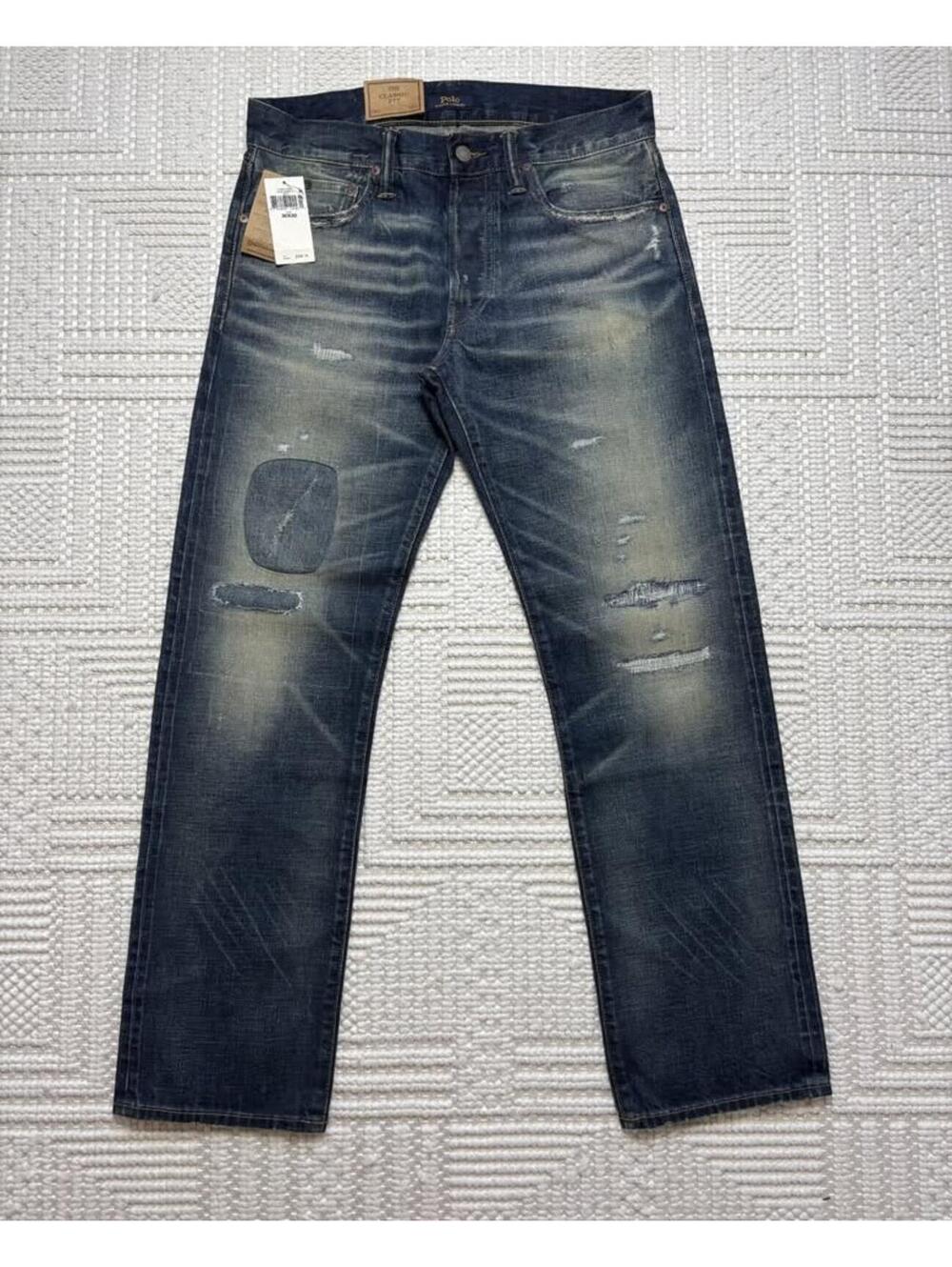 Polo Ralph Lauren Distressed Japanese Selvage Denim Jeans